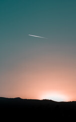 sunset in the sky