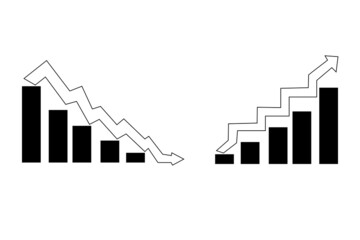 The stock chart rebounded and went down.