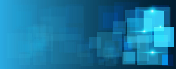 Blue and green rectangle technology abstract technology innovation concept vector background and glowing light with some Elements of this image