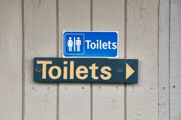 Toilet signs for male and female