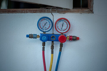 Image of Air pressure measuring device,air conditioning equipment.