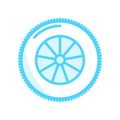 Illustration Vector Graphic of Wheel Steering icon