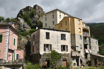 Fototapeta na wymiar Village de Castello, cap Corse