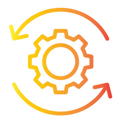 sync setting gradient icon