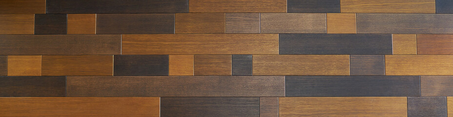 Wooden background with diffrent color of wooden parquet