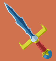 Icono de espada decorativa.