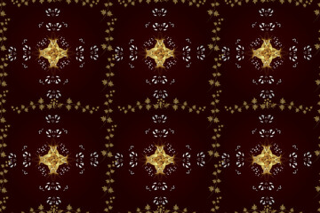 Seamless pattern with interesting doodles on colorfil background. Pano.