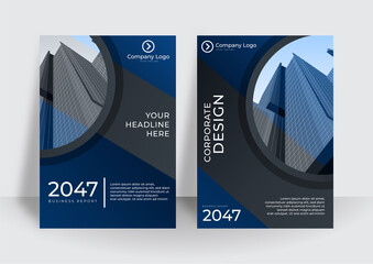 Modern cover design template. Corporate annual report or book design template. Can be used for banner, modern keynote presentation background, brochure design