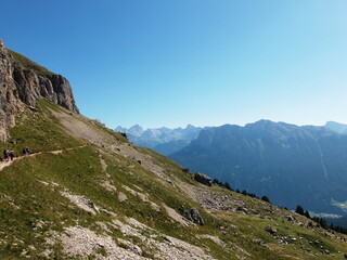 Alpine mountains landscape