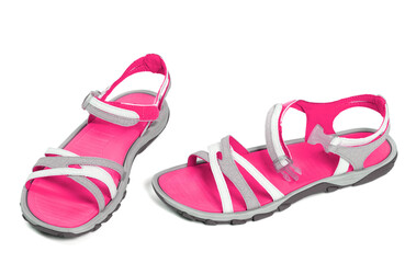 Pair of female summer sandals