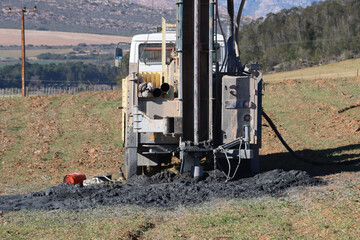 Drilling for water, Oudtshoorn South Africa Little Karoo