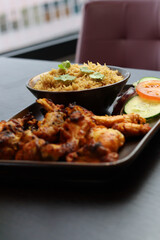 Chicken And Rice Plated Up