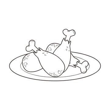 simple kitchen food food illustration