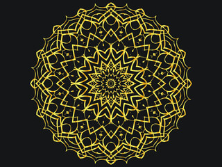 mandala flower circular pattern