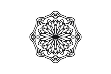 mandala flower circular pattern