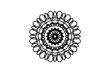 mandala flower circular pattern
