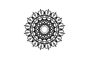 mandala flower circular pattern