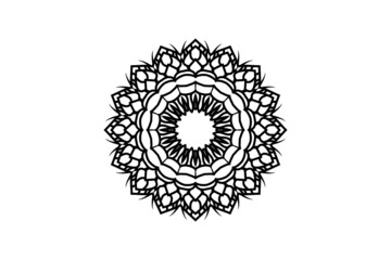 mandala flower circular pattern