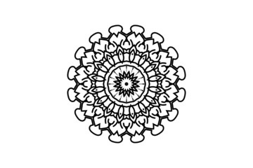 mandala flower circular pattern