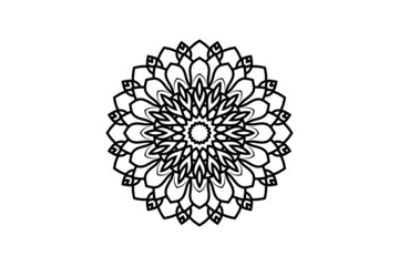 mandala flower circular pattern