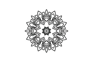 mandala flower circular pattern