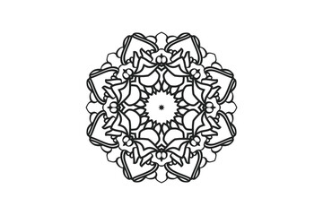 mandala flower circular pattern