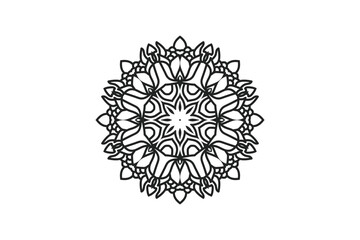 mandala flower circular pattern