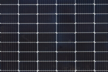 Texture of solar panels close up. Newest technologies of solar power generation.