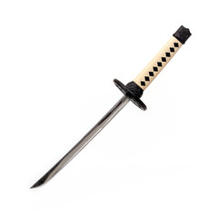 Japanese katana (souvenir) isolated on white background