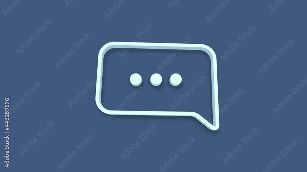Poster speech bubble chat icon isolated on blue background. message icon. communication or comment chat sym