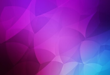 Obraz premium Light Pink, Blue vector background with polygonal style.