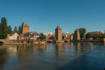 city view of strasbourg in summer