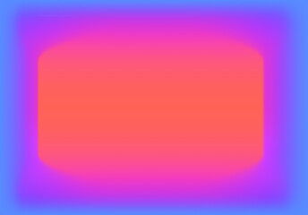 Abstract background with vibrant gradient from blue to orange with violet and pink. Vivid and fluid color mix.