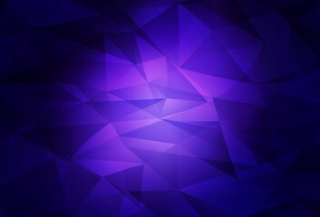 Dark Purple vector abstract mosaic background.