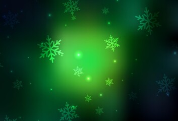 Dark Green vector layout in New Year style.