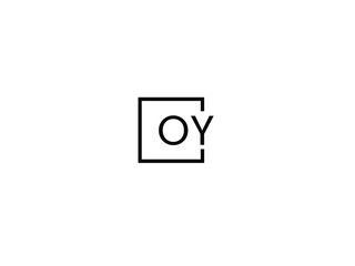 OY Letter Initial Logo Design Vector Illustration	