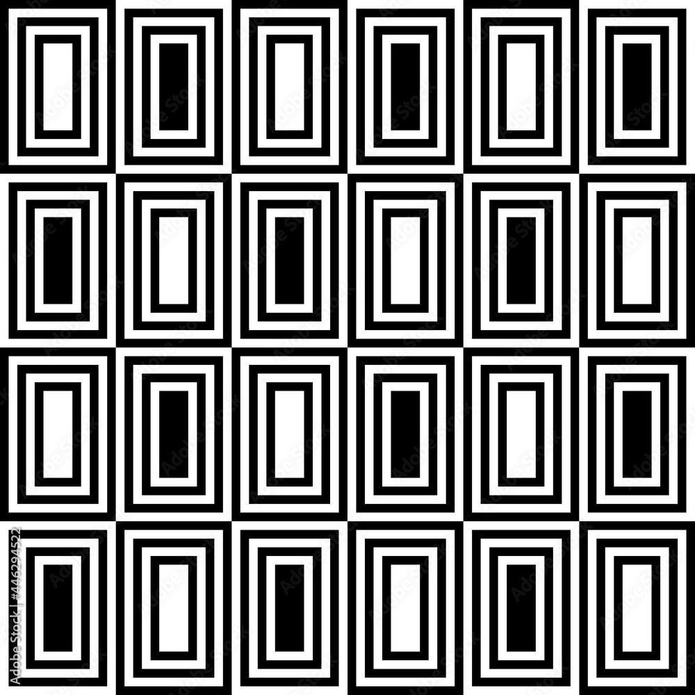 Poster in one tile. checker decor tile seamless pattern. vector.