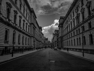 Fototapeta na wymiar Streets of London Black & White