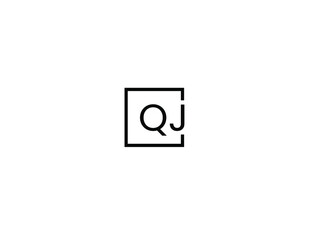 QJ Letter Initial Logo Design Vector Illustration	