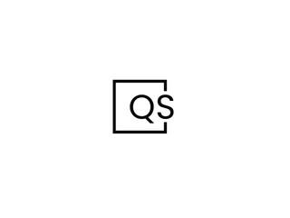 QS Letter Initial Logo Design Vector Illustration	