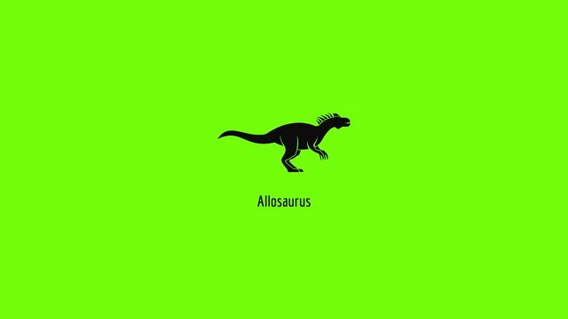 Allosaurus icon animation
