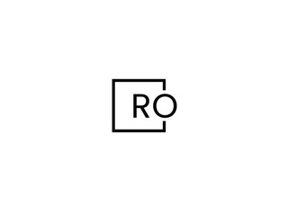 RO Letter Initial Logo Design Vector Illustration	