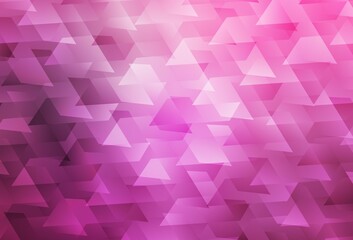 Obraz premium Light Pink vector pattern in square style.