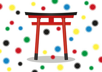 Japanese Torii with Virus © Roman