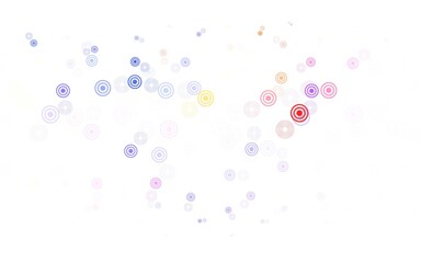 Light Blue, Red vector layout with circle shapes.