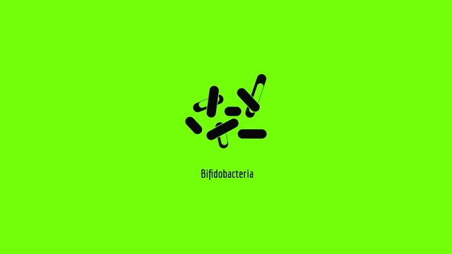 Bifidobacteria icon animation