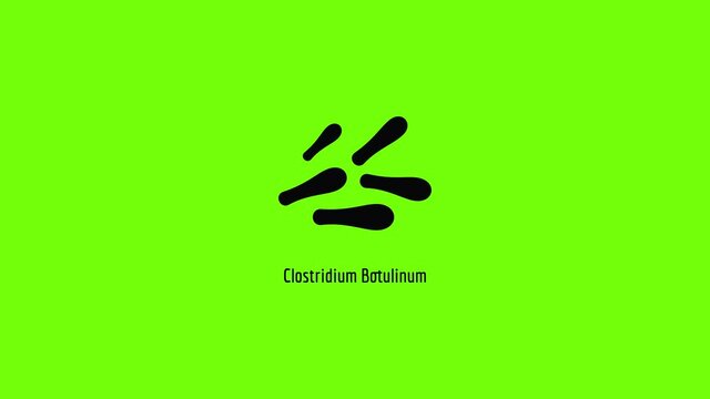 Clostridium botulinum icon animation