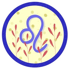 Zodiac signs for icon, avatar, social media content. Horoscope symbols. Astrology.