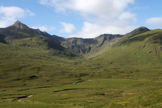 Craggy Hills and Valley at Glencoe Scotland