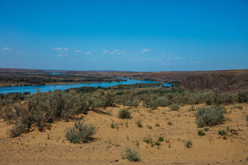 landscape of the dead sea